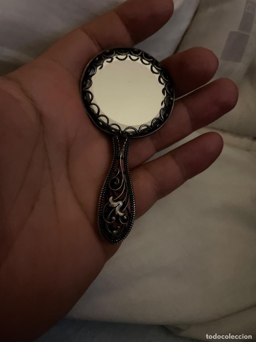 Antig&uuml;edades: Antiguo espejo de plata - Foto 3