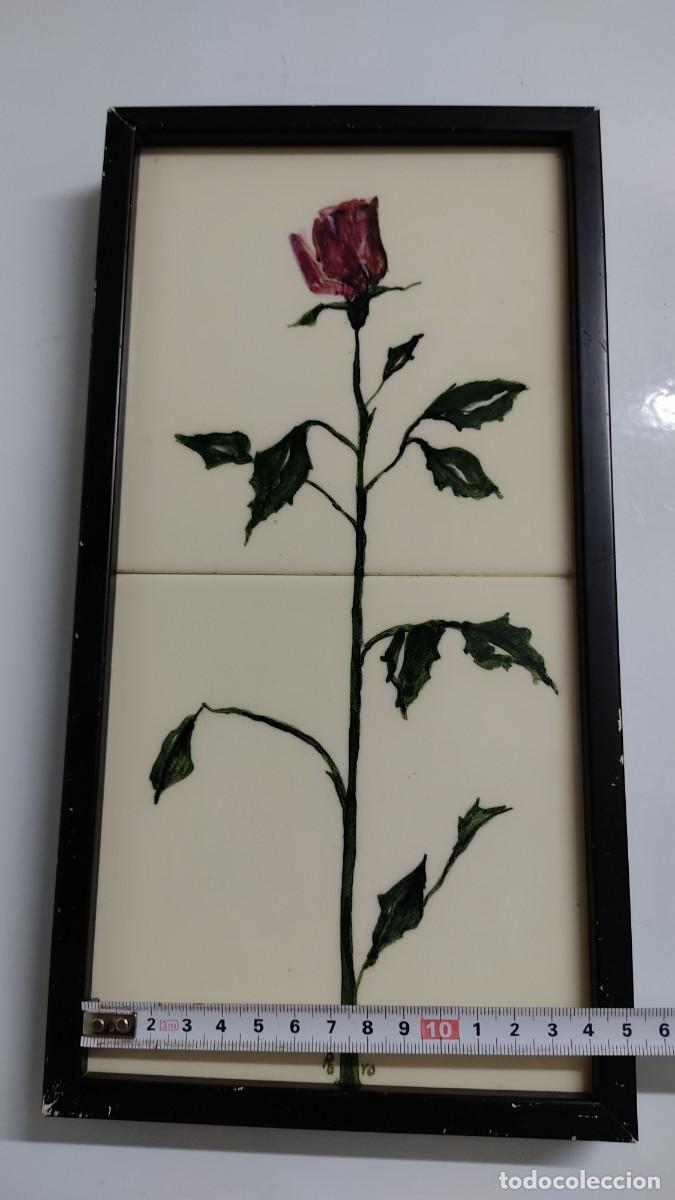 Antig&uuml;edades: Antiguo azulejo catal&aacute;n enmarcado - Foto 16