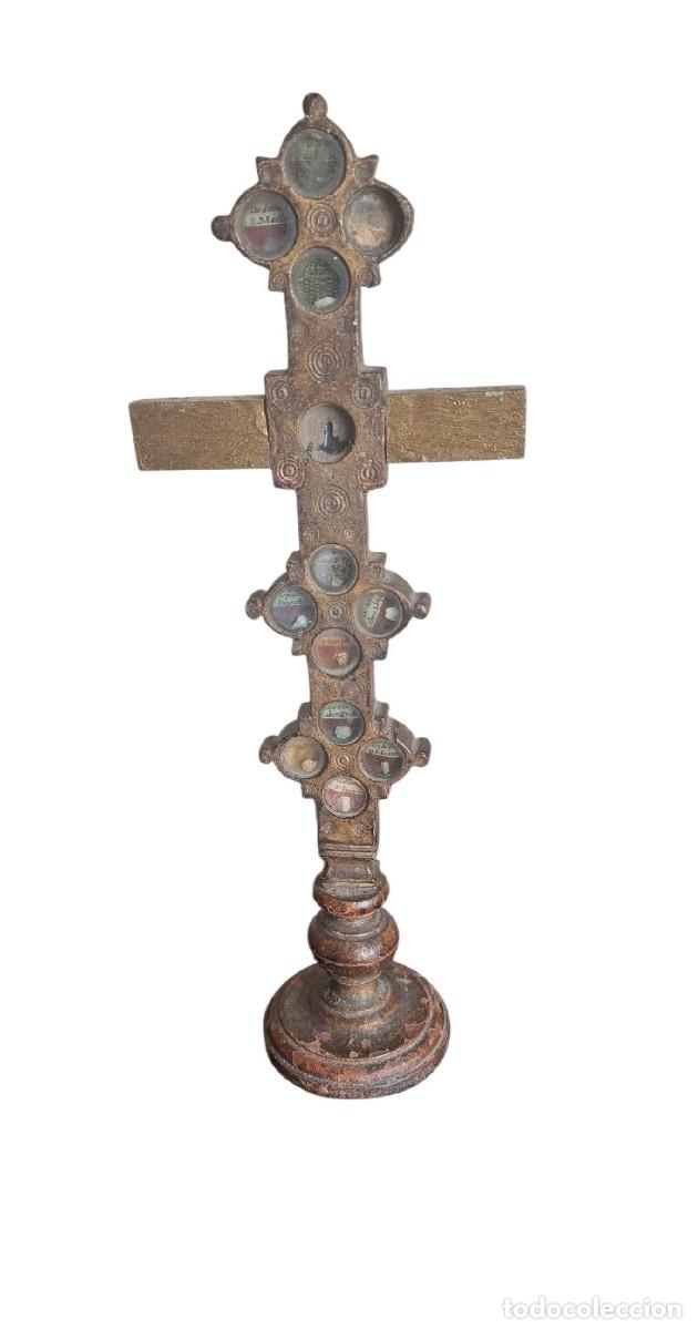 Antig&uuml;edades: (ANT-260504)MULTI RELICARIO DE MADERA SIGLO XIX