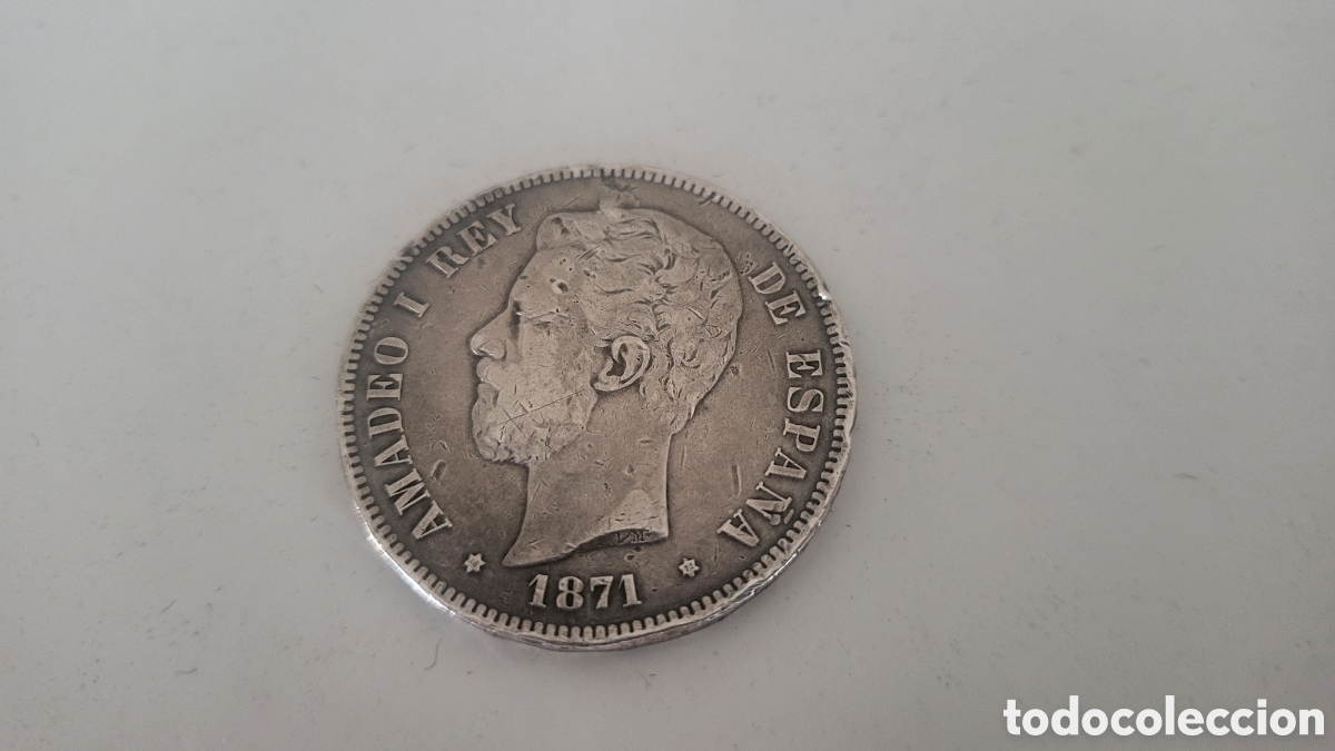 Antig&uuml;edades: MONEDA DE PLATA 5 PESETAS - Foto 1