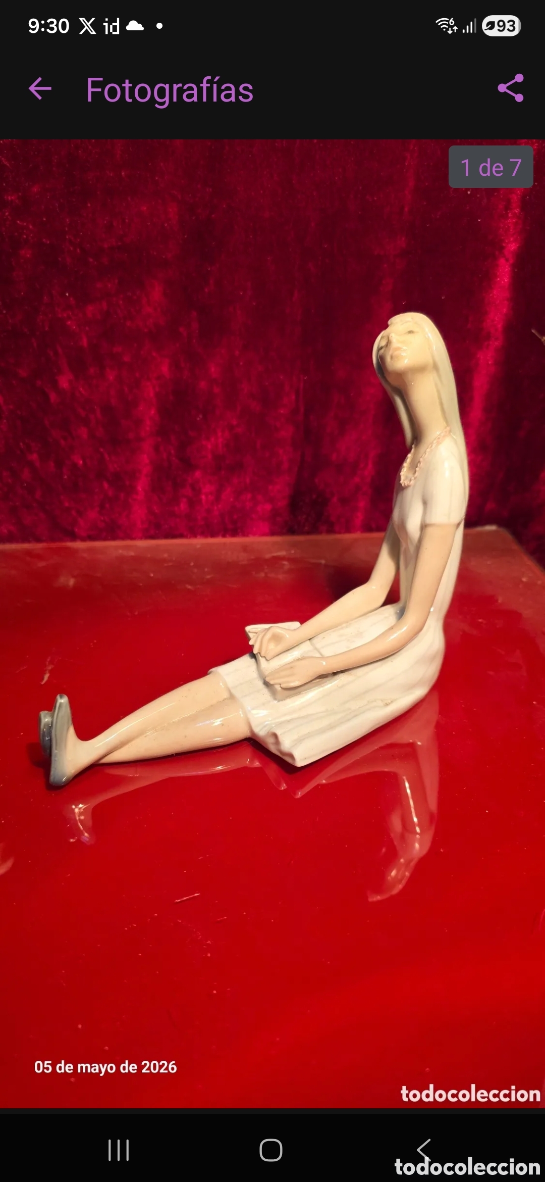Antig&uuml;edades: Figura porcelana lladro