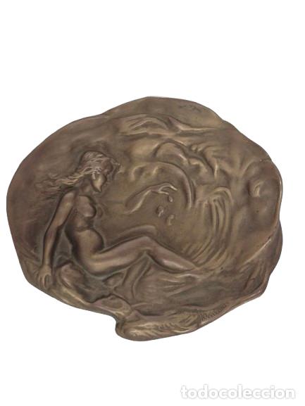 Antiquit&auml;ten: Preciosa Bandeja Art Nouveau - Bronce Cincelado - A&ntilde;os 20