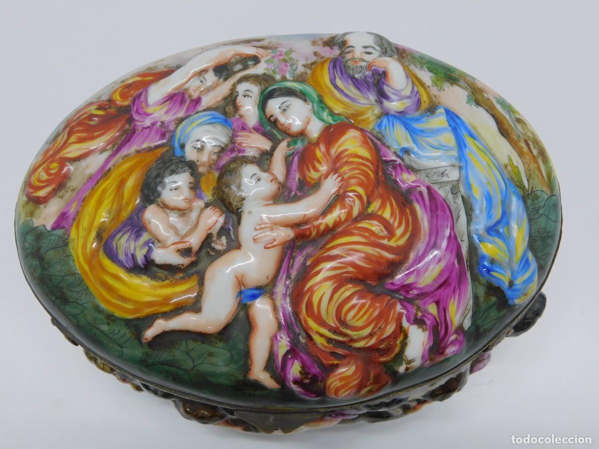 Antig&uuml;edades: CAJA PORCELANA CAPODIMONTE - Foto 3