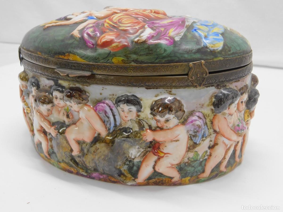 Antig&uuml;edades: CAJA PORCELANA CAPODIMONTE - Foto 4