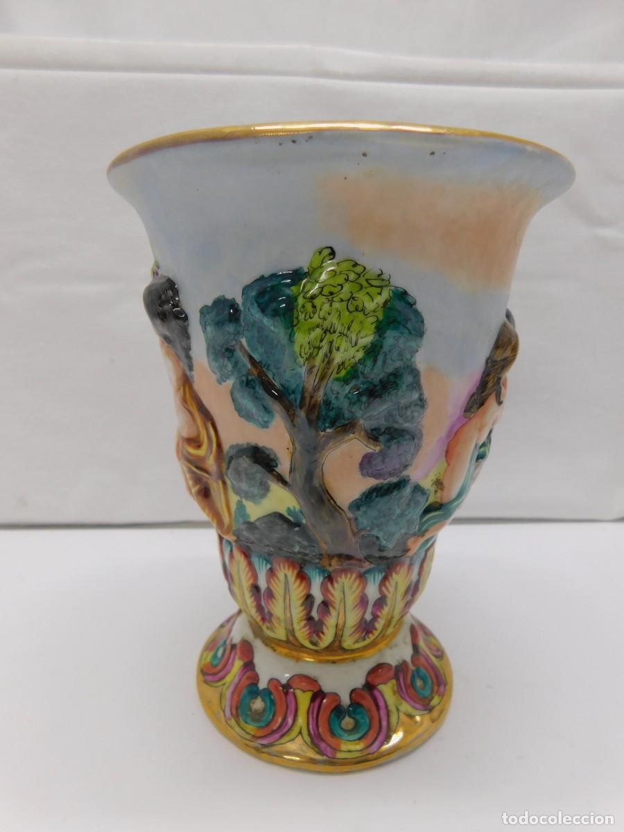 Antig&uuml;edades: COPA PORCELANA CAPODIMONTE - Foto 2