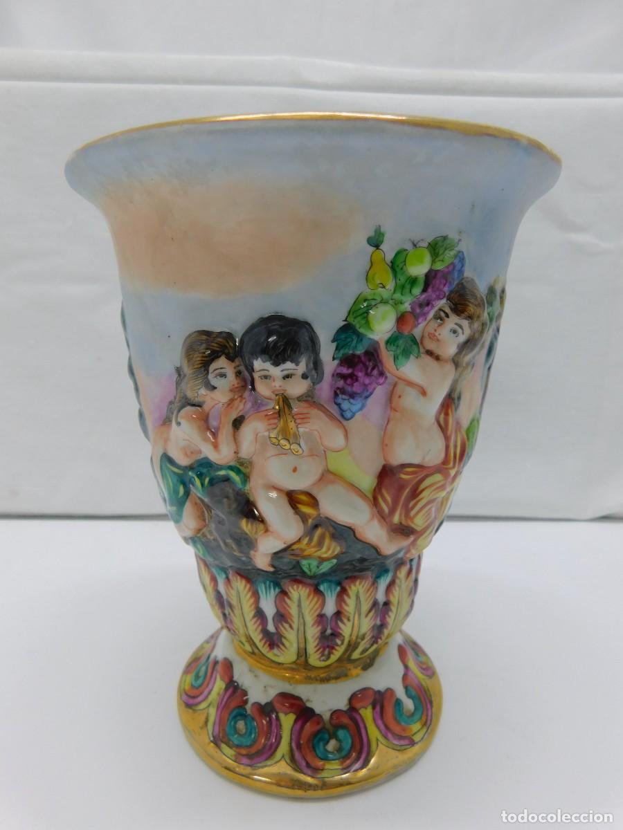 Antig&uuml;edades: COPA PORCELANA CAPODIMONTE - Foto 3
