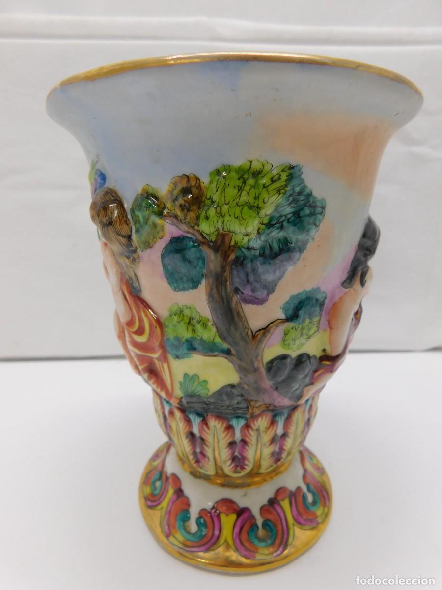 Antig&uuml;edades: COPA PORCELANA CAPODIMONTE - Foto 4