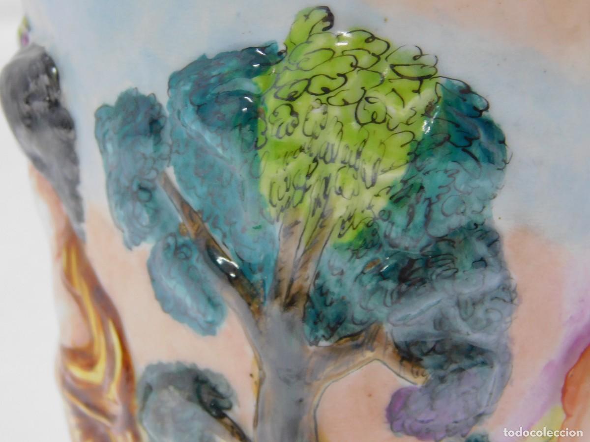 Antig&uuml;edades: COPA PORCELANA CAPODIMONTE - Foto 9