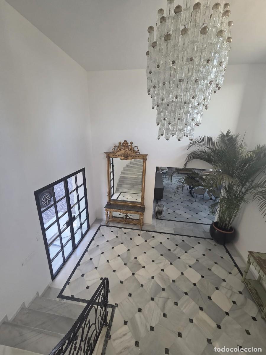 Antig&uuml;edades: Espejo Monumental del Siglo XIX &rdquo;Pier Mirror&rdquo; con Consola de M&aacute;rmol &ndash; 320 cm &ndash; Procedencia Verificad