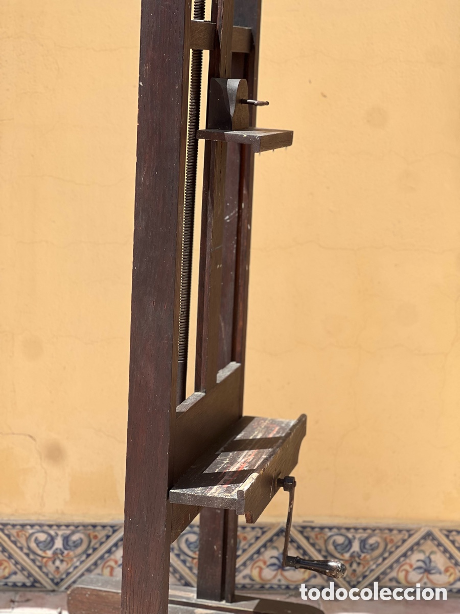 Antig&uuml;edades: Caballete antiguo de estudio pintor - Foto 3