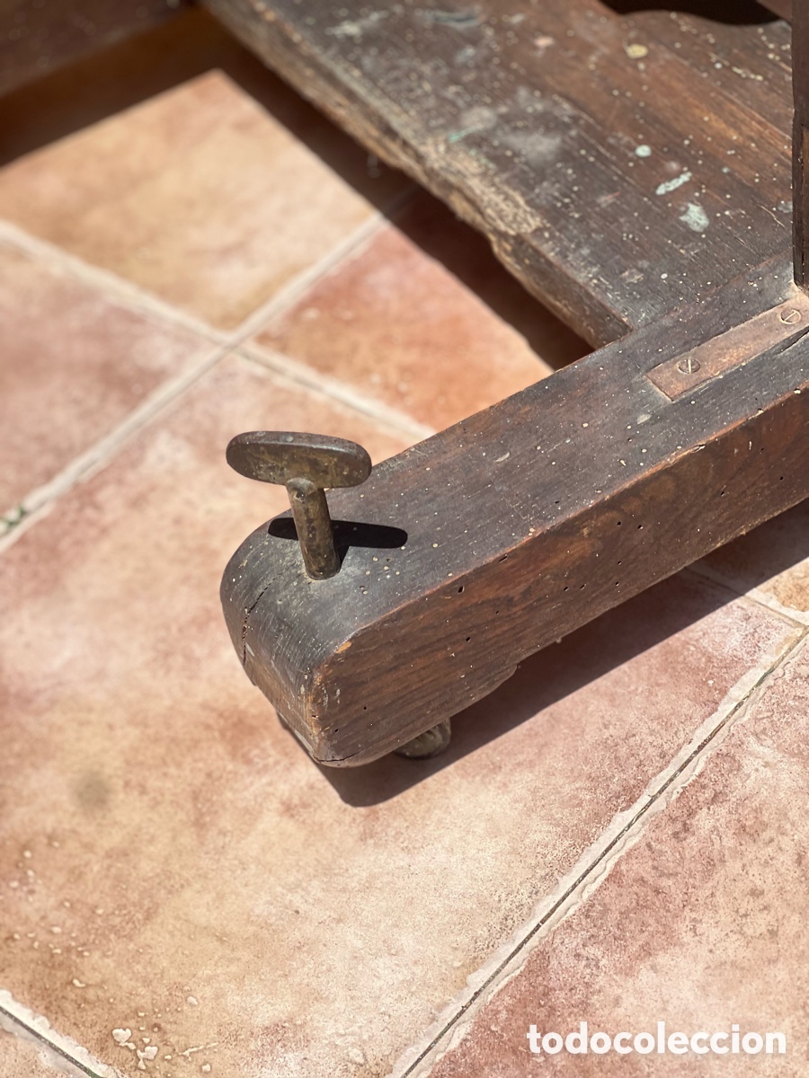 Antig&uuml;edades: Caballete antiguo de estudio pintor - Foto 7