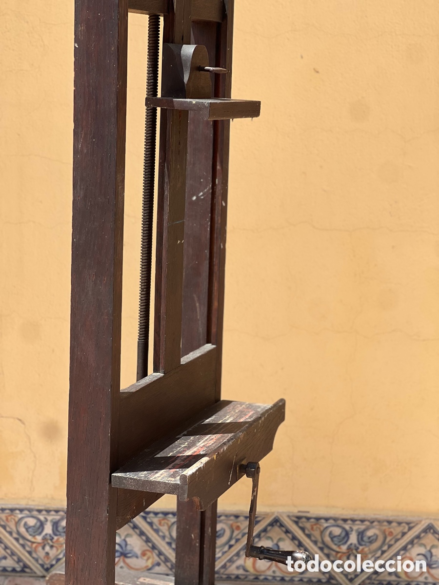 Antig&uuml;edades: Caballete antiguo de estudio pintor - Foto 10