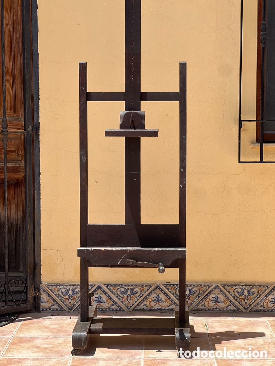 Antig&uuml;edades: Caballete antiguo de estudio pintor - Foto 11