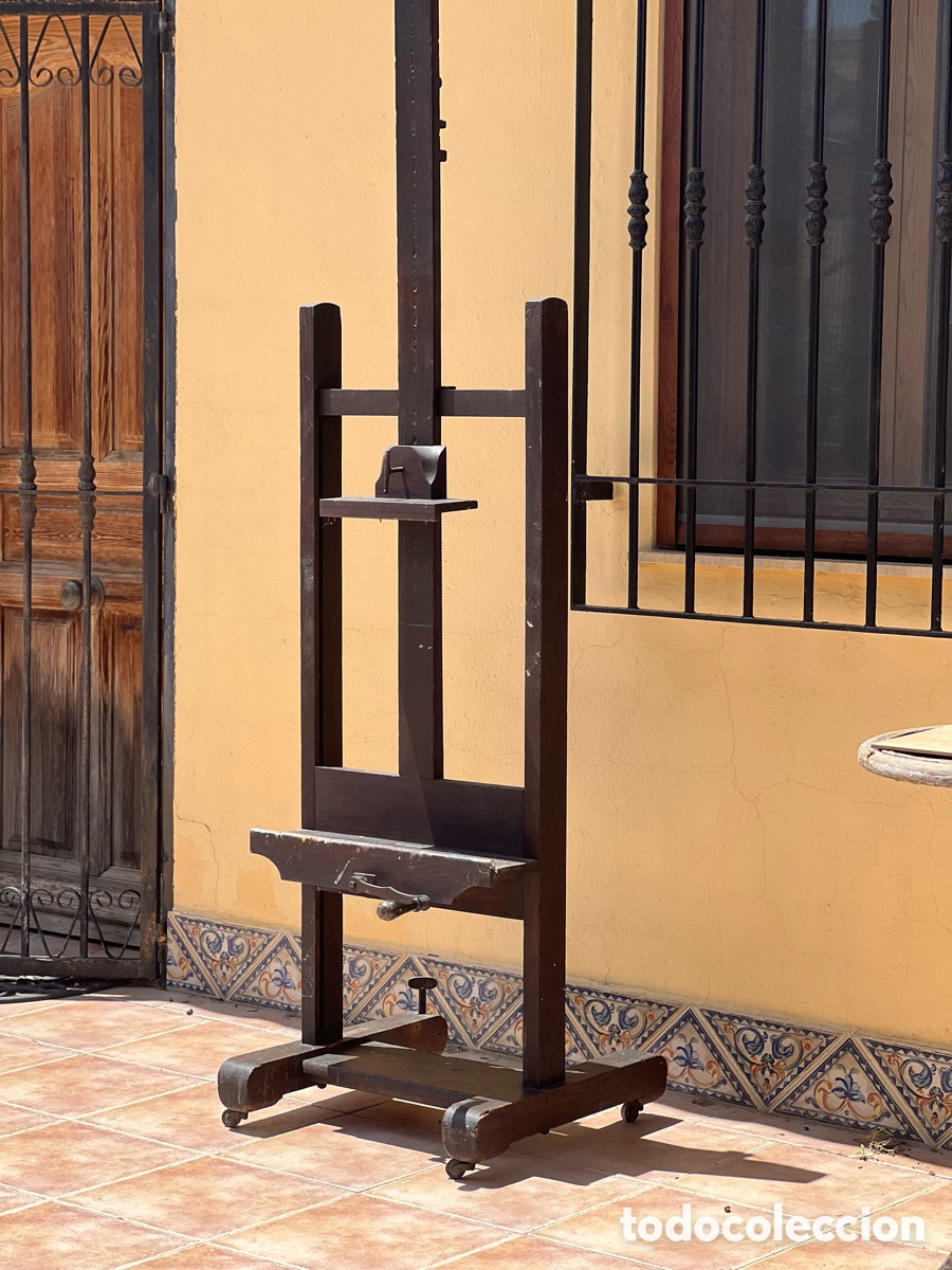 Antig&uuml;edades: Caballete antiguo de estudio pintor - Foto 1