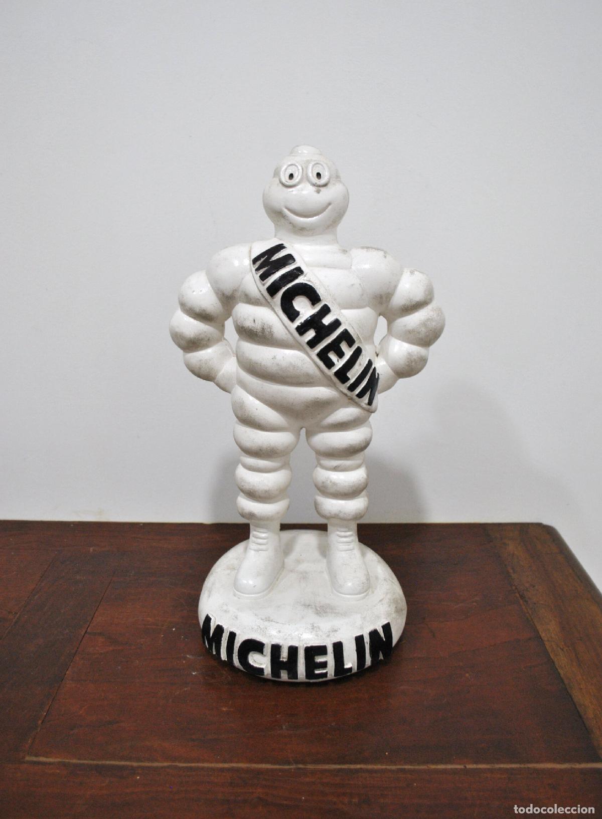 Antiguidades: Figura Bibendum Michelin antigua de hierro