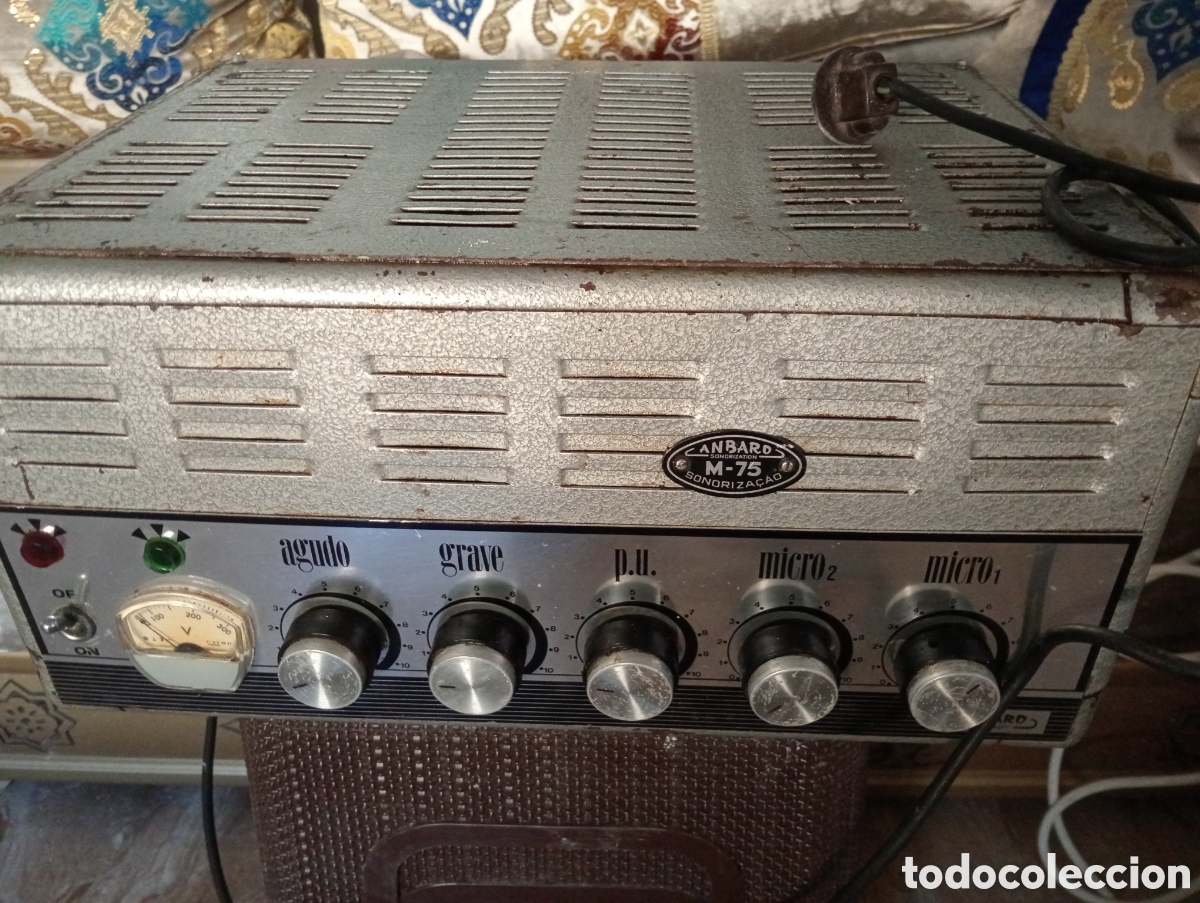 Antig&uuml;edades: Amplificador antiguo de guitarra. Canbard m-75