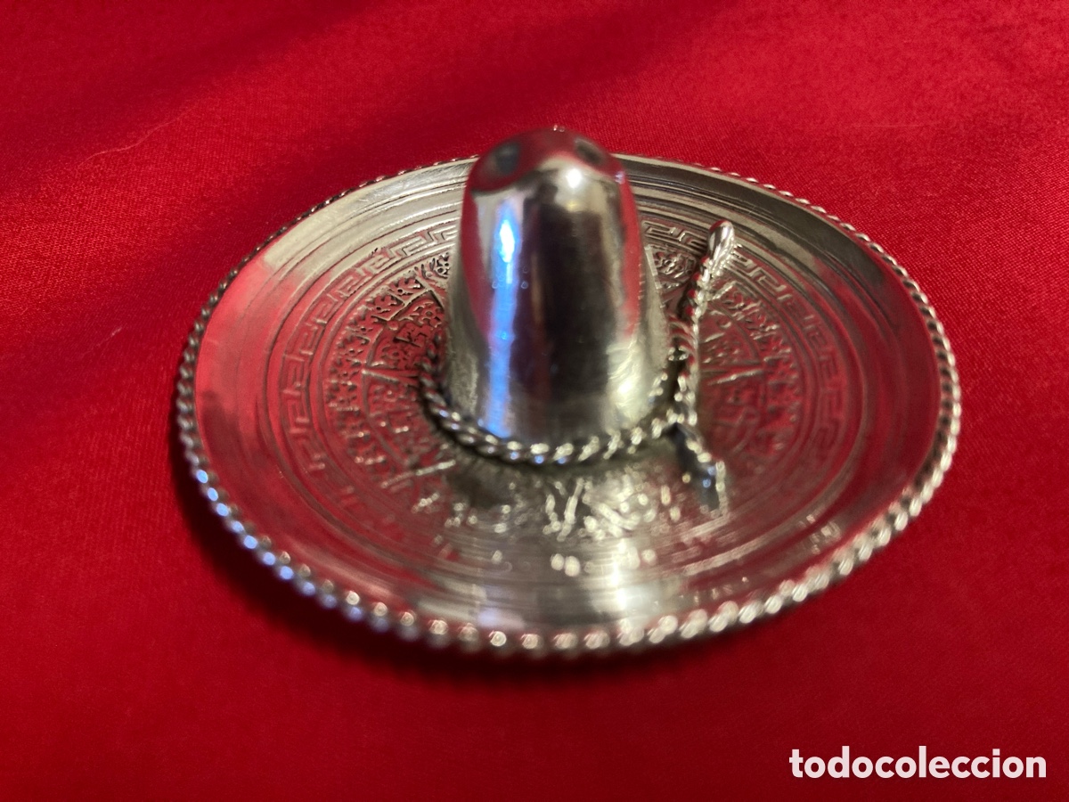 Antig&uuml;edades: Sombrero mexicano de plata 9.25