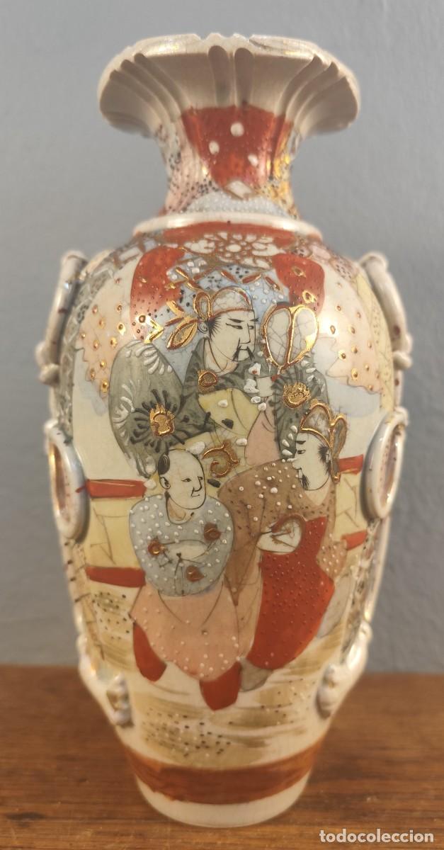 Antig&uuml;edades: Jarr&oacute;n cer&aacute;mica tipo Satsuma japonesa, primera mitad del siglo XX