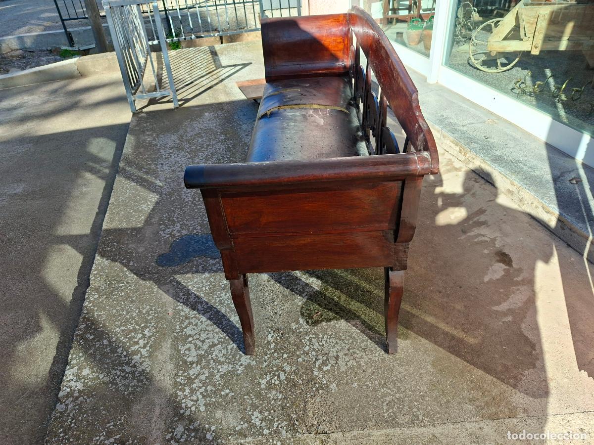 Antig&uuml;edades: CANAPE DE CAOBA DE LA EPOCA IMPERIO ORIGINAL - Foto 4