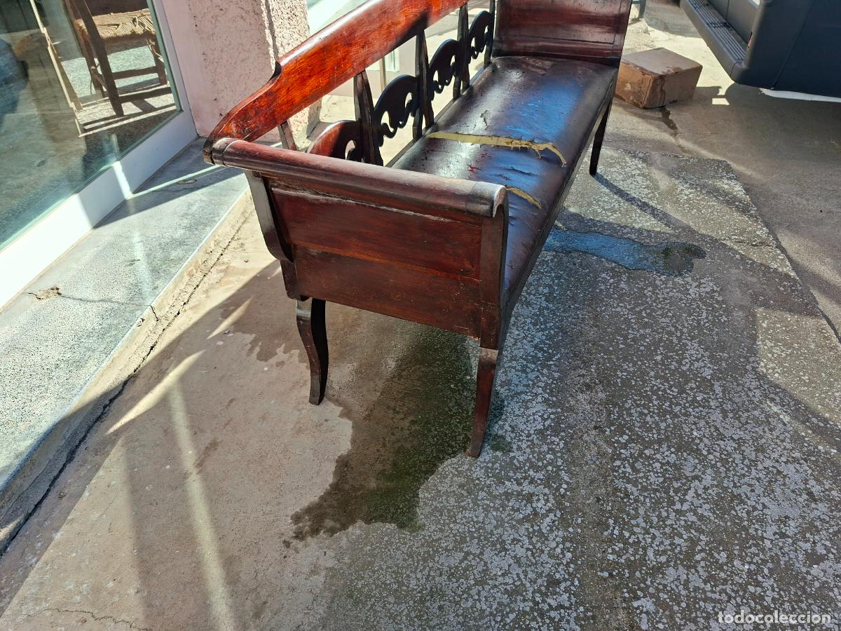 Antig&uuml;edades: CANAPE DE CAOBA DE LA EPOCA IMPERIO ORIGINAL - Foto 5