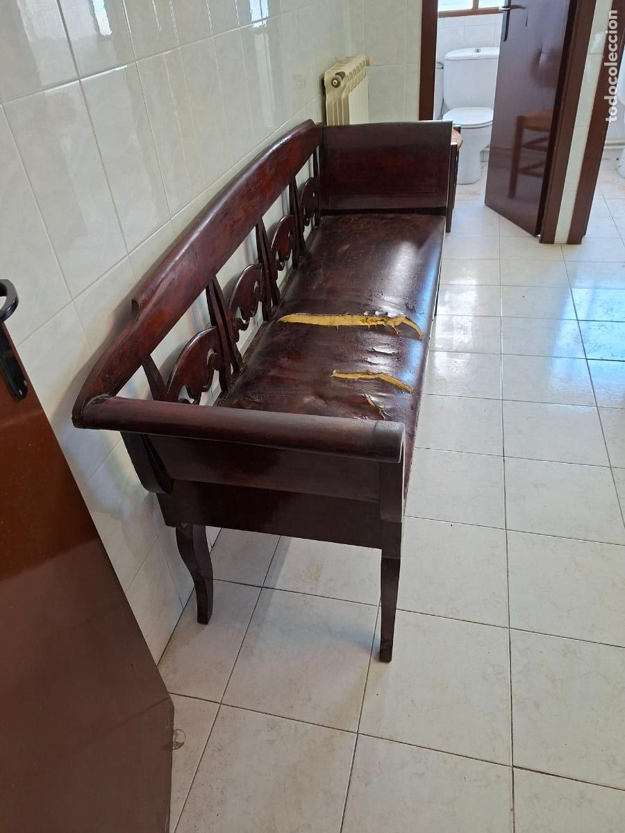 Antig&uuml;edades: CANAPE DE CAOBA DE LA EPOCA IMPERIO ORIGINAL - Foto 6