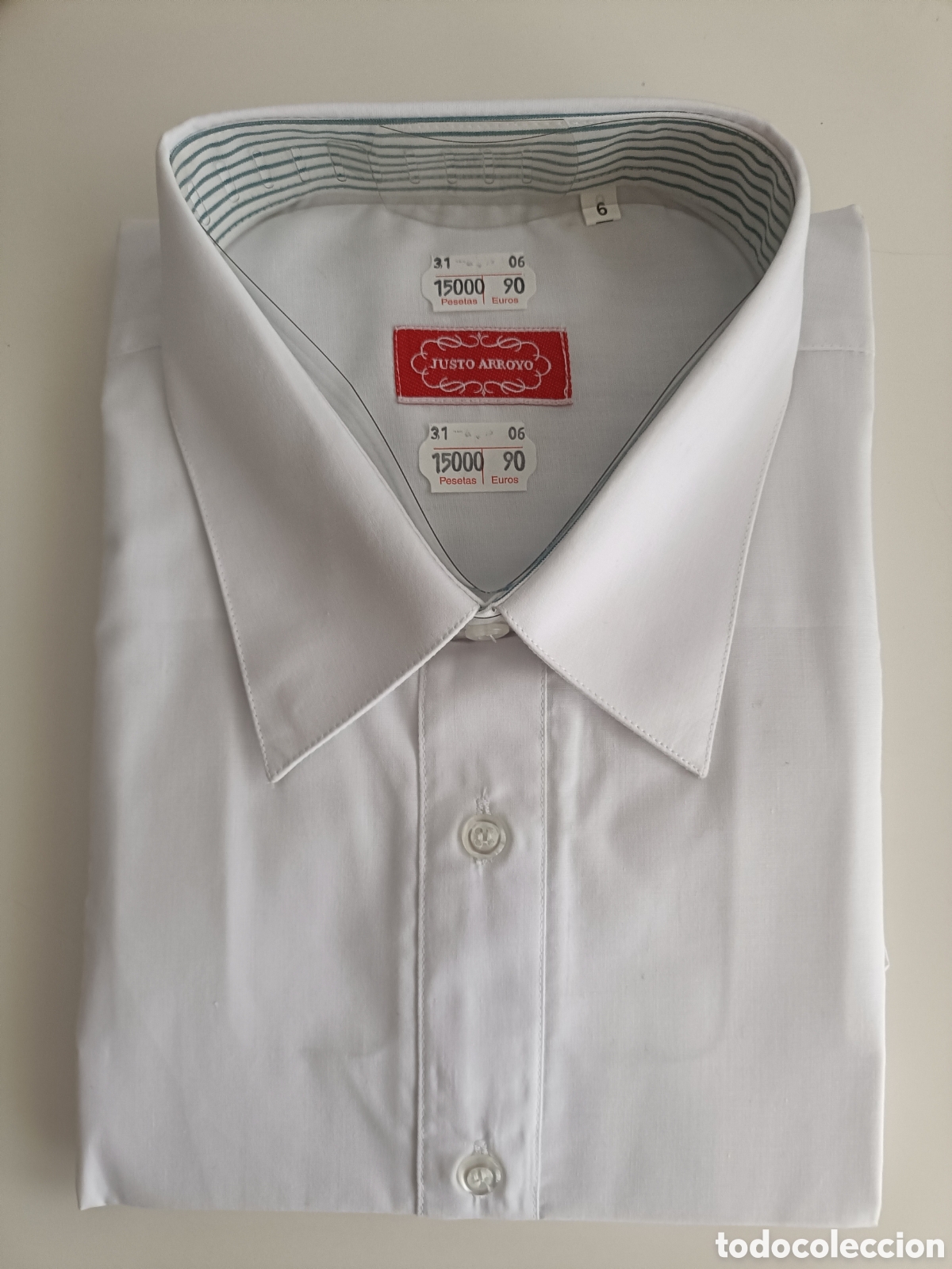 Antig&uuml;edades: Camisa blanca Justo Arroyo talla 6