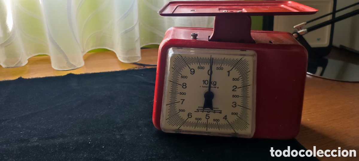 Antig&uuml;edades: Antigua Bascula Stube Alemana a&ntilde;o 1960 pesa hasta 10 kilos
