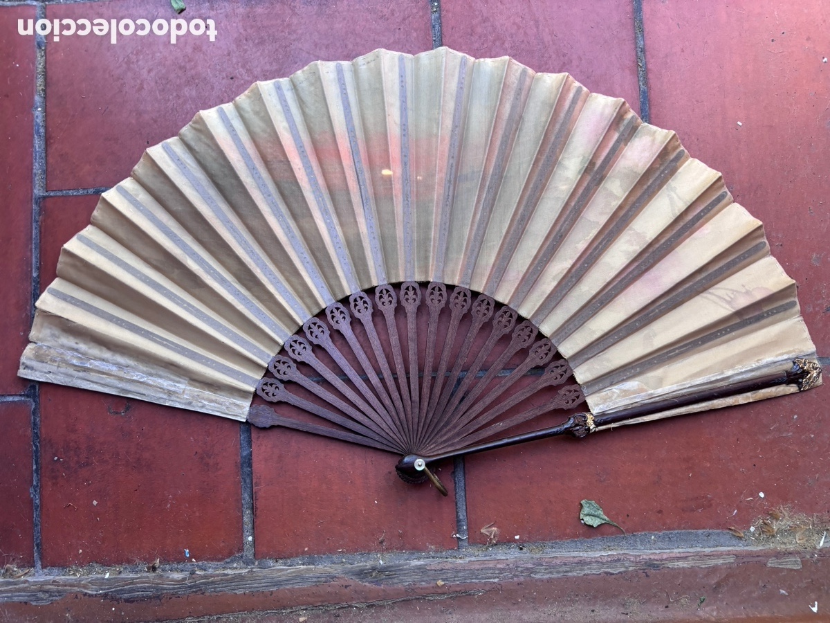 Antig&uuml;edades: ESPECTACULAR ABANICO 1870-90&rsquo;s - Foto 11