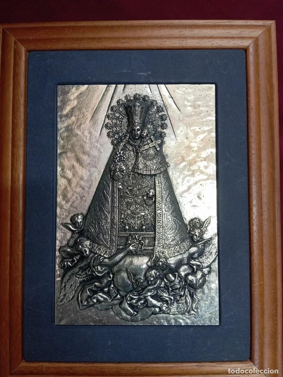 Antig&uuml;edades: CUADROI DE LA VIRGEN DE LOS DESAMPARADOS PLATA - Foto 1