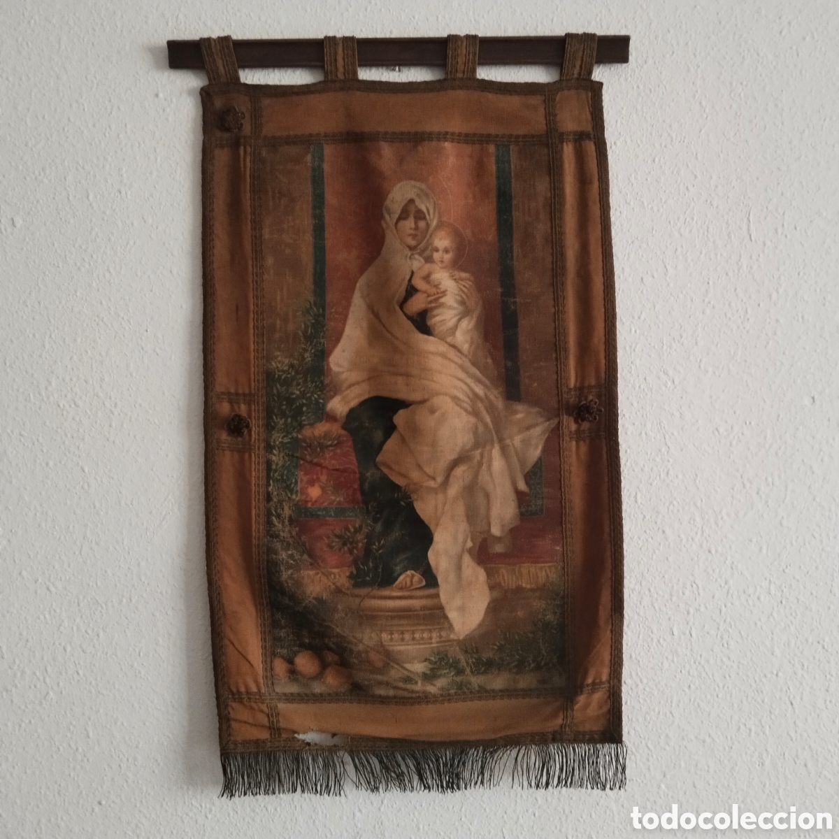 Antig&uuml;edades: Tapiz virgen y ni&ntilde;o antiguo