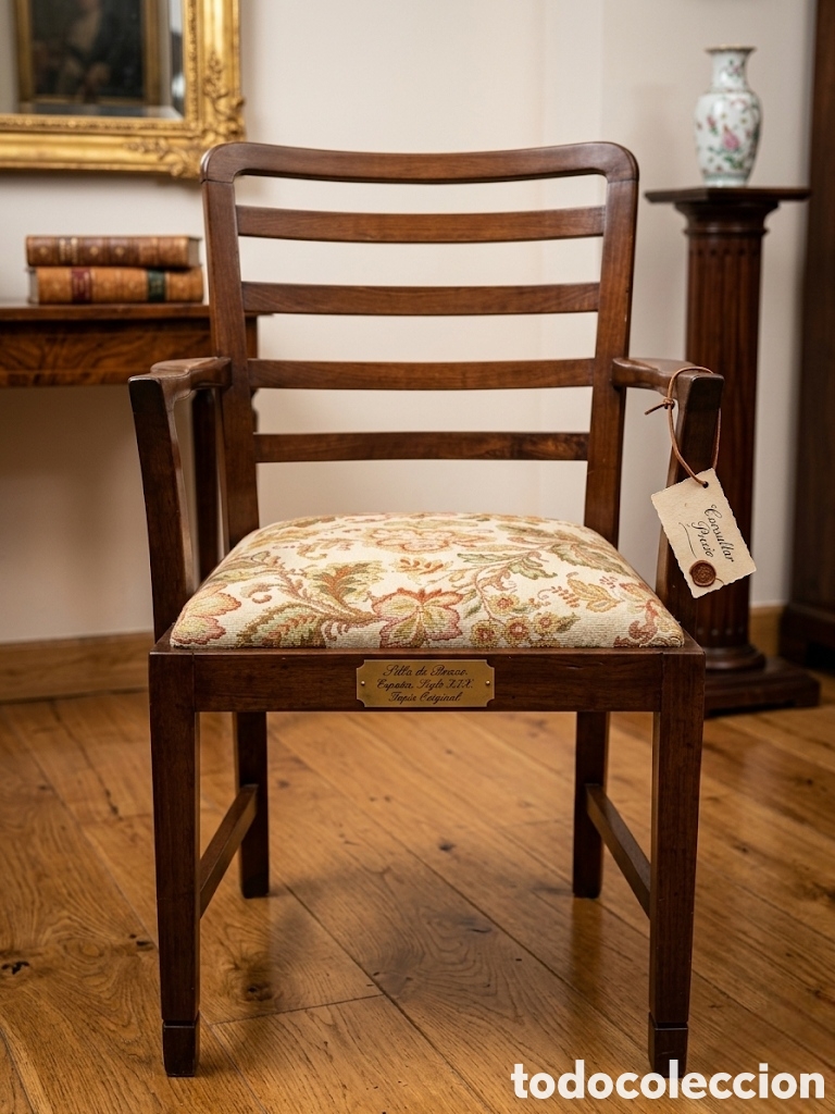 Antig&uuml;edades: Magn&iacute;fica silla de madera