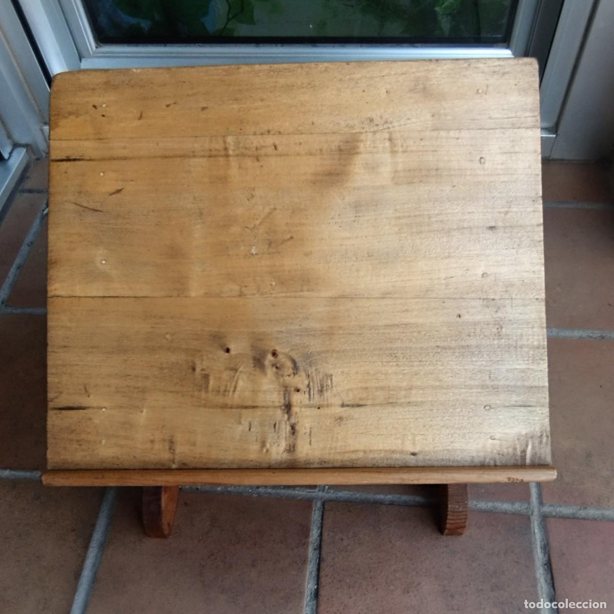 Antig&uuml;edades: MUEBLE ATRIL DE MADERA PARA MESA - Foto 3