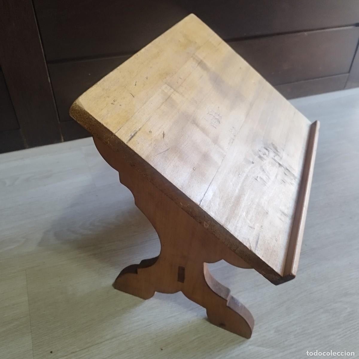 Antig&uuml;edades: MUEBLE ATRIL DE MADERA PARA MESA - Foto 6