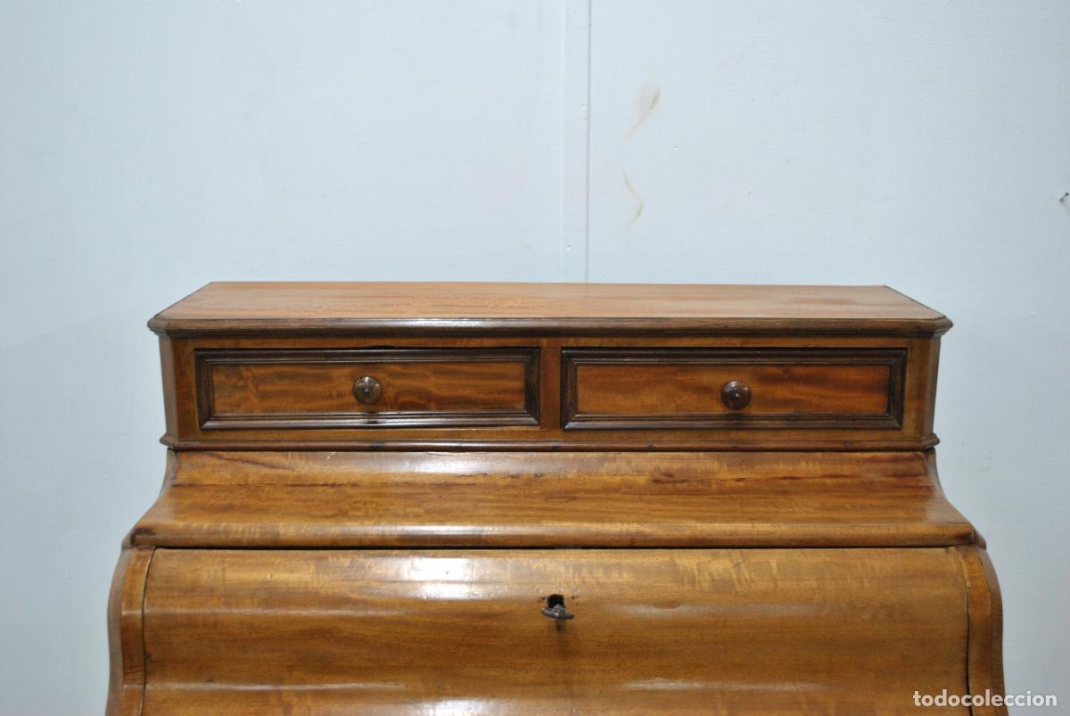 Antig&uuml;edades: Mueble escritorio bureau con persiana - Foto 2