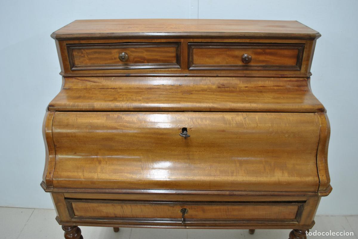 Antig&uuml;edades: Mueble escritorio bureau con persiana - Foto 3