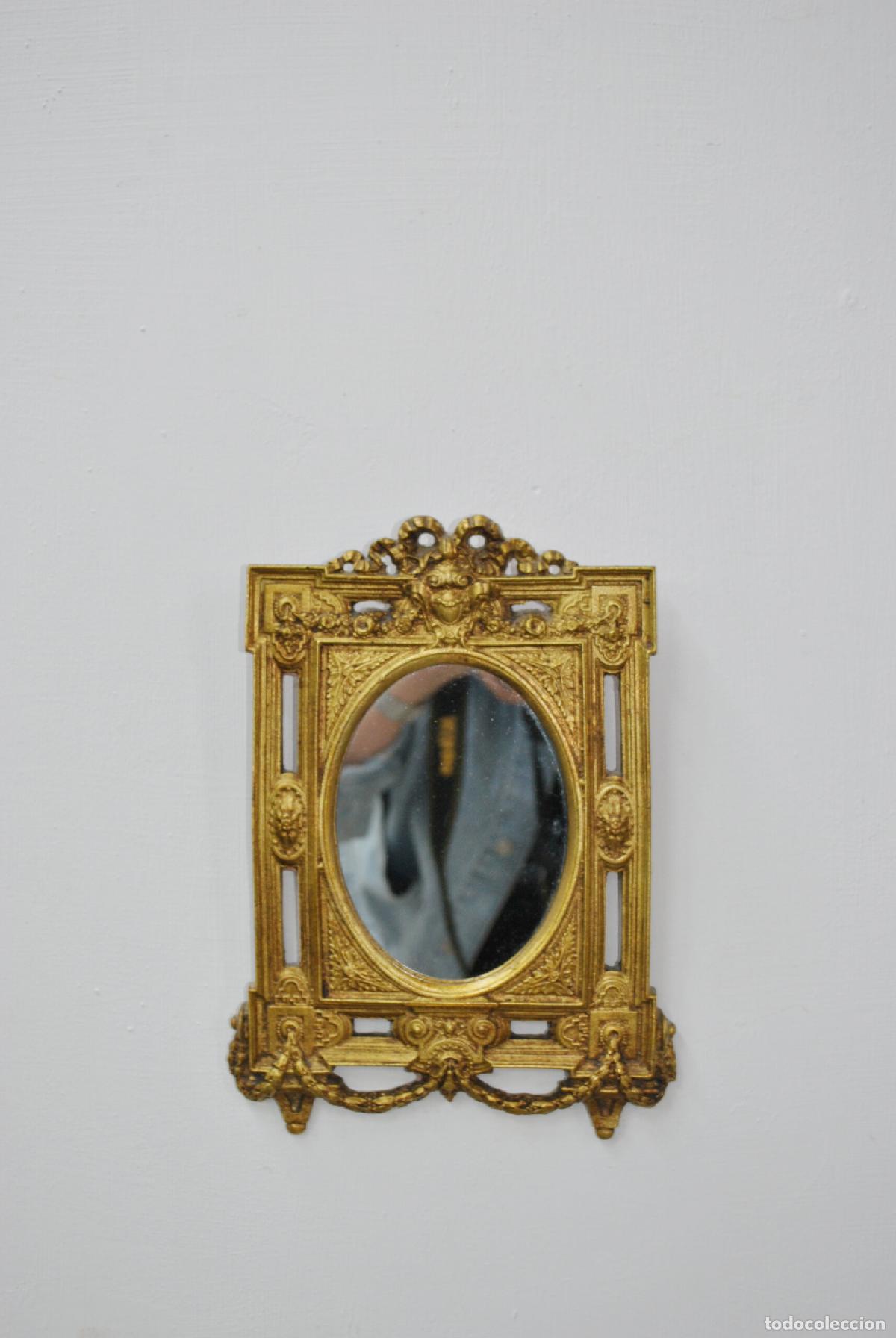 Antig&uuml;edades: Espejo marco oro Isabelino - Foto 2