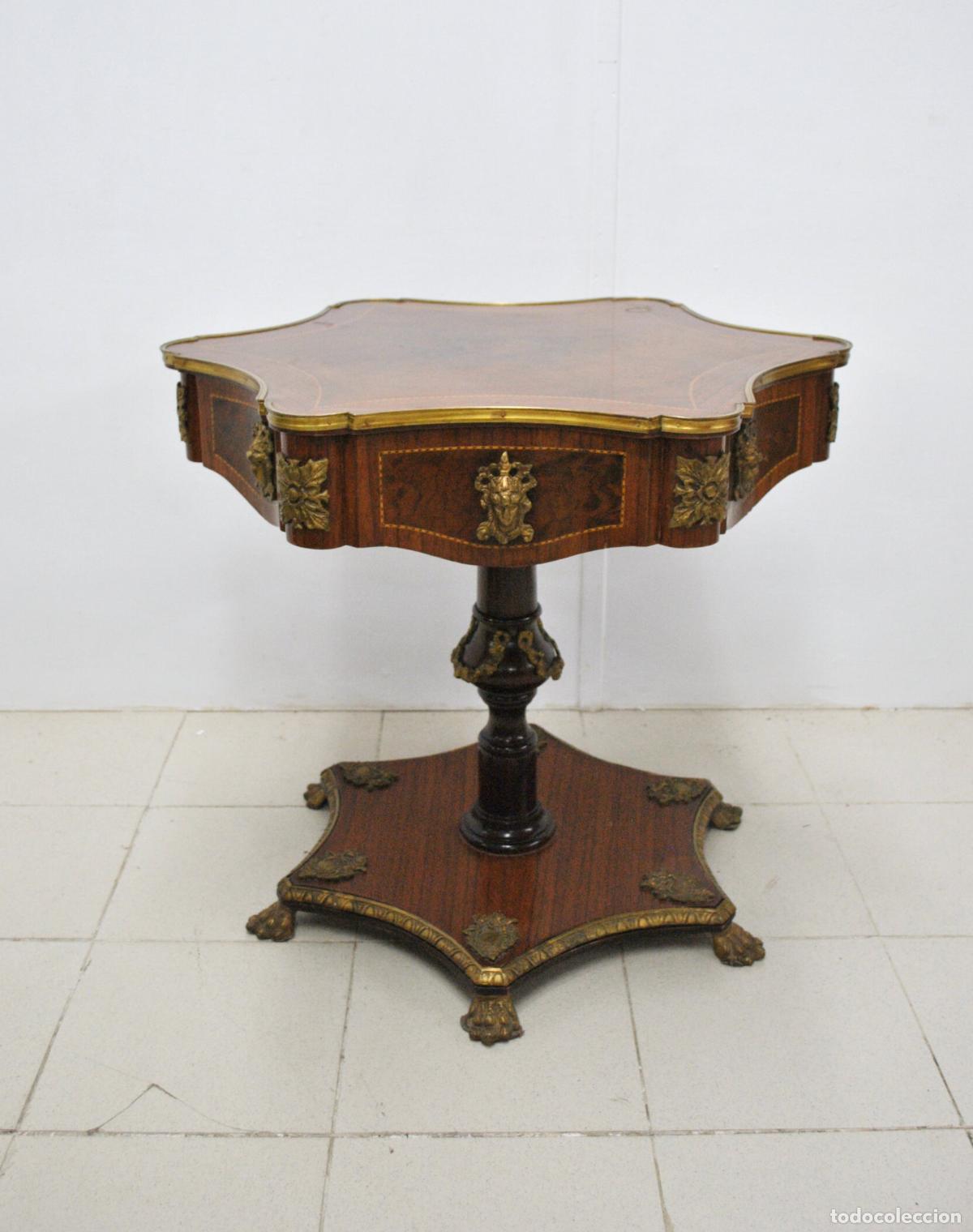 Antig&uuml;edades: Mesa auxiliar o velador Napole&oacute;n III