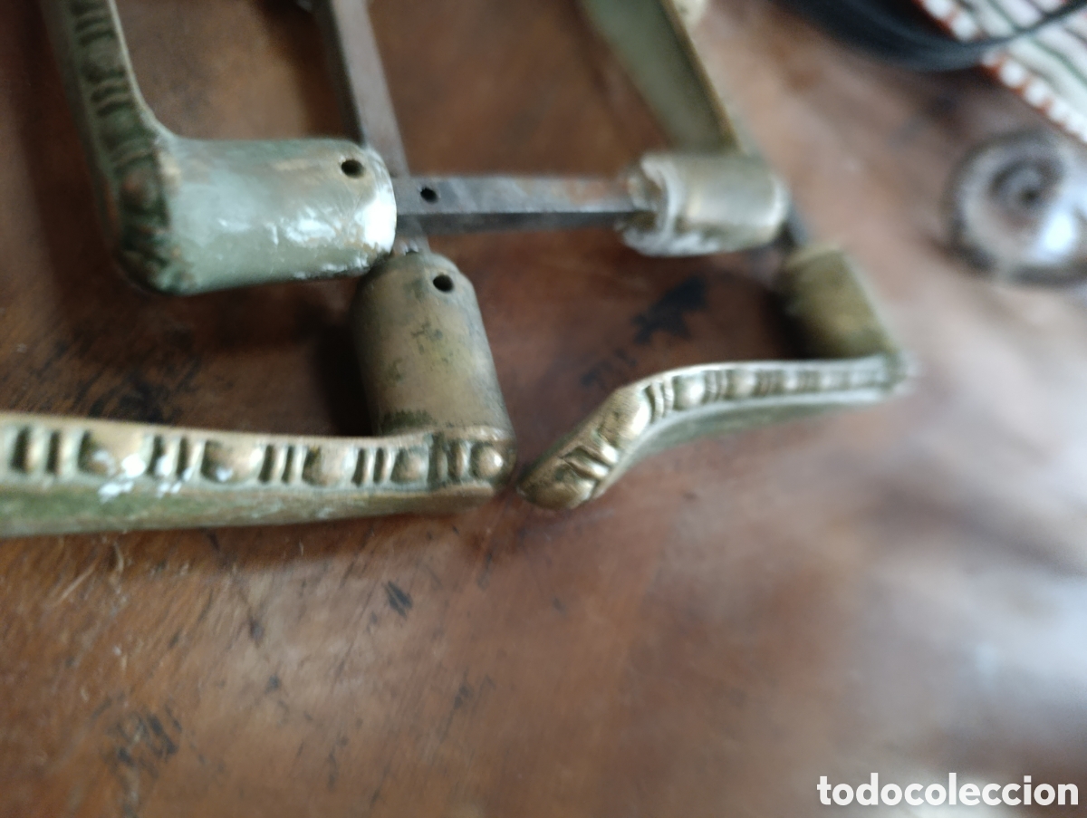 Antig&uuml;edades: Lote de 3 manillas de puertas. - Foto 6