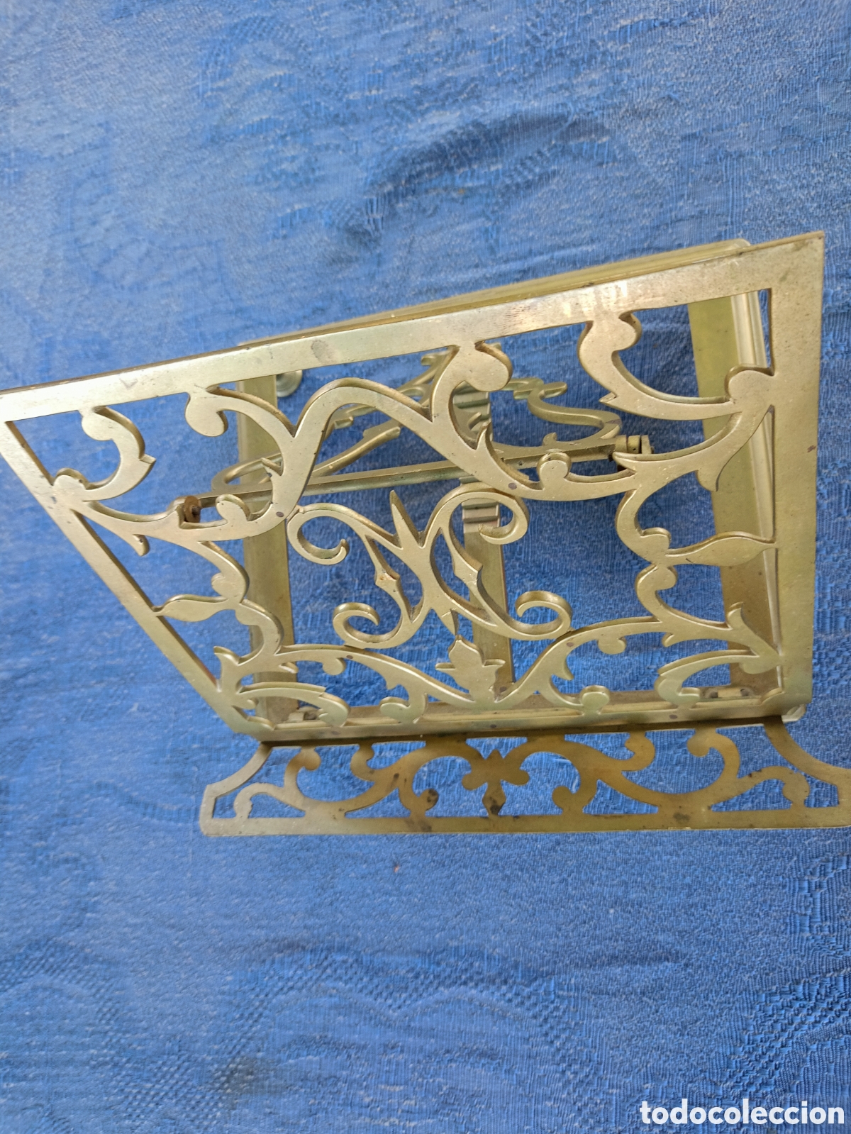 Antig&uuml;edades: ANTIGUO ATRIL DE SOBREMESA EN BRONCE - Foto 2