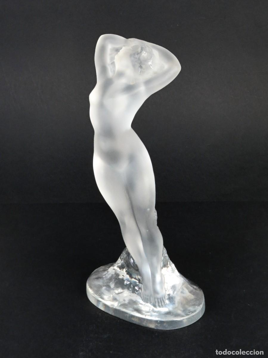 Antiquit&eacute;s: Escultura desnudo femenino Lalique Danseuse Bras Leves Francia segunda mitad siglo XX