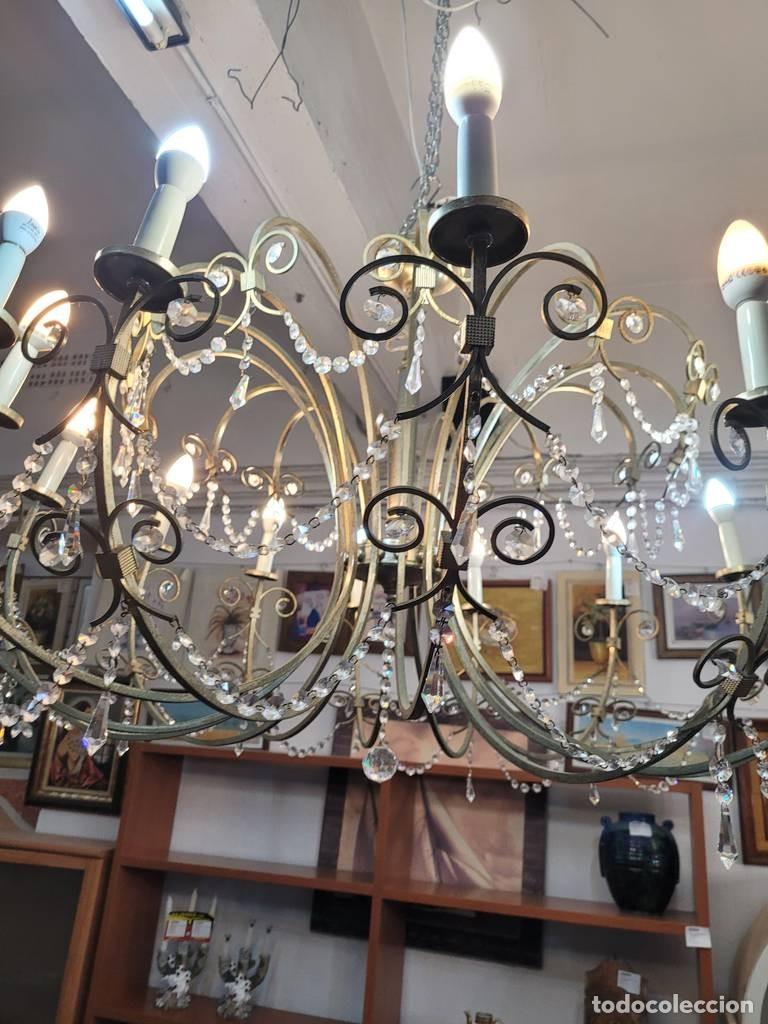 Antig&uuml;edades: L&Aacute;MPARA DE ARA&Ntilde;A CL&Aacute;SICA - Foto 6