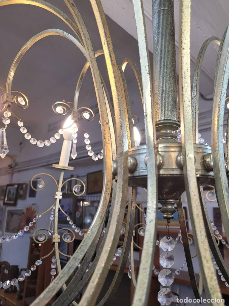 Antig&uuml;edades: L&Aacute;MPARA DE ARA&Ntilde;A CL&Aacute;SICA - Foto 9