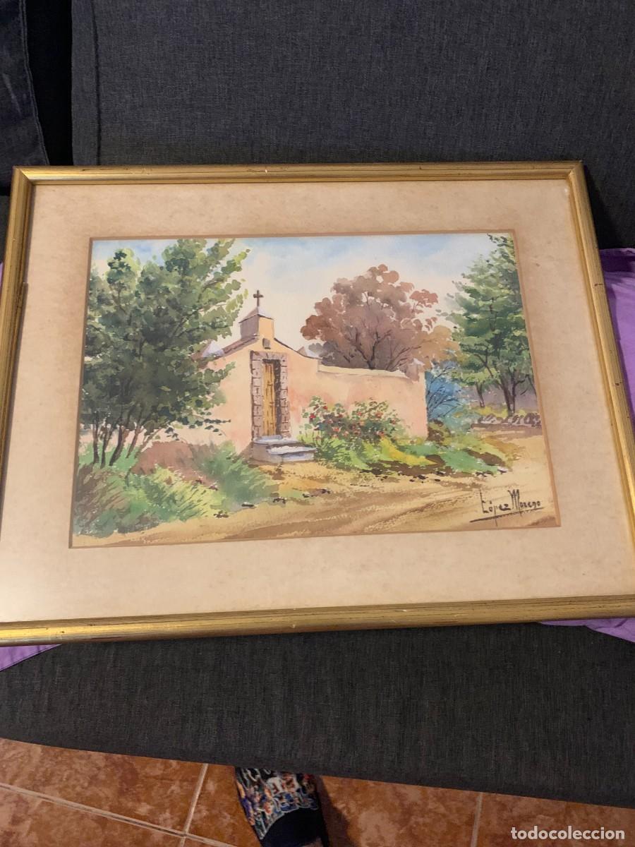 Antig&uuml;edades: acuarela lopez moreno pintor canario