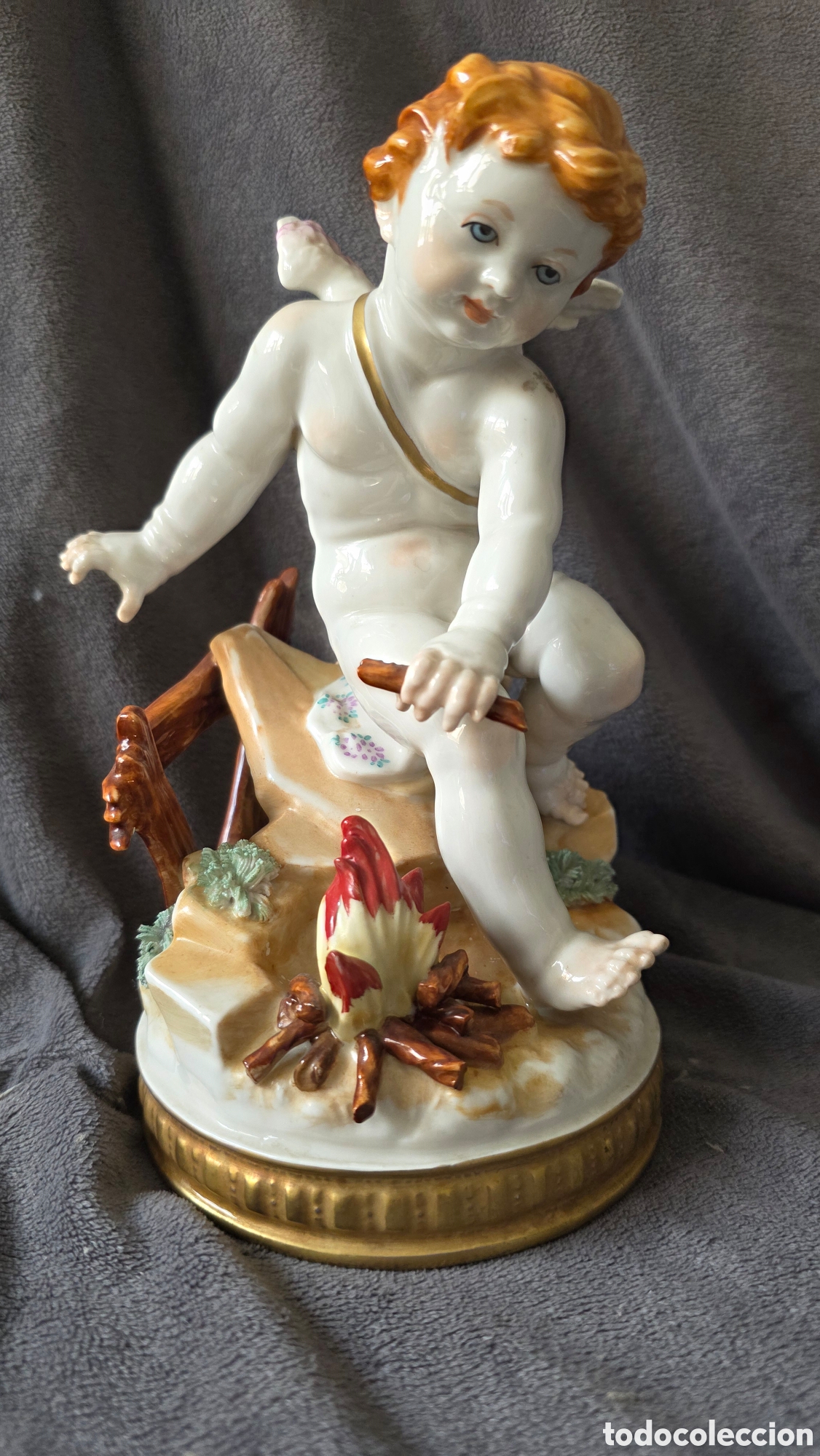 Antig&uuml;edades: Figura de las 4 estaciones porcelana algora