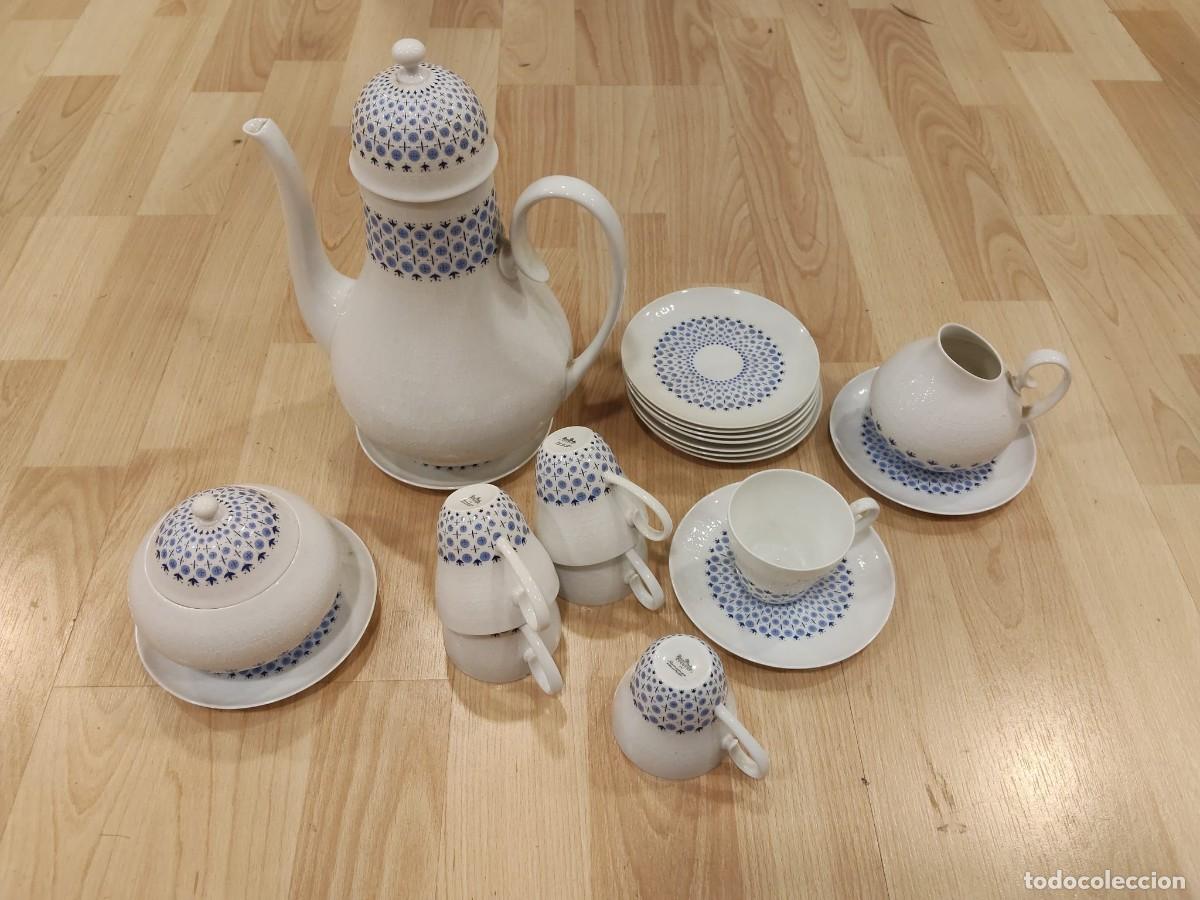 Antig&uuml;edades: 'Juego de caf&eacute; de porcelana de la marca alemana Rosenthal, modelo Romanze Secunda'.