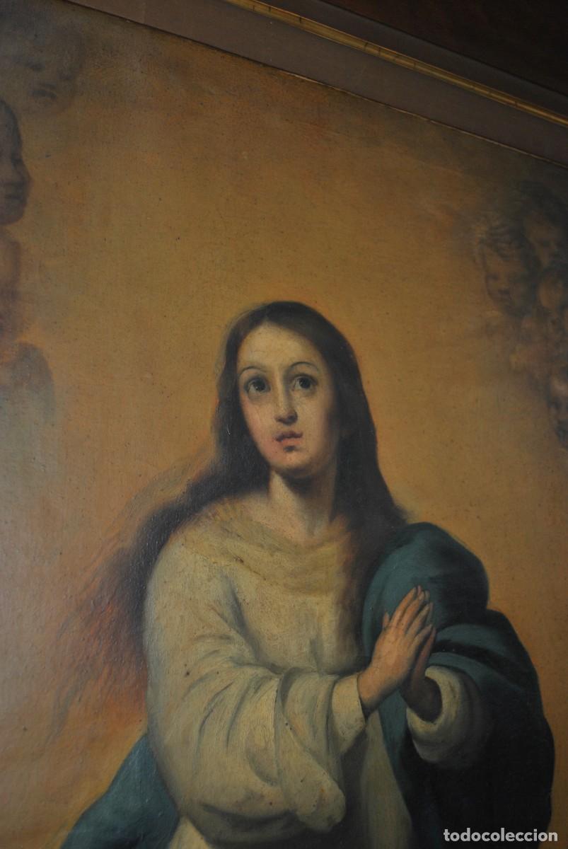 Antig&uuml;edades: Cuadro &oacute;leo religioso Inmaculada - Foto 4