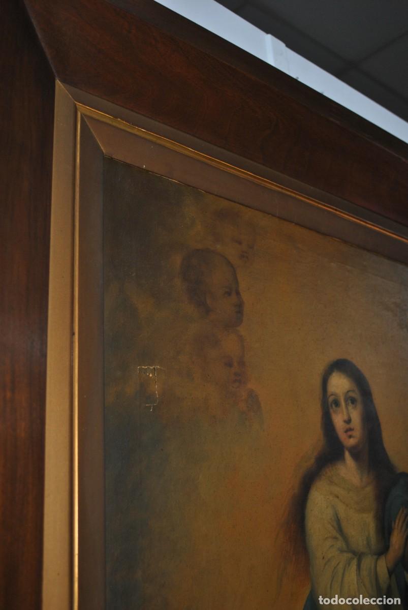 Antig&uuml;edades: Cuadro &oacute;leo religioso Inmaculada - Foto 5