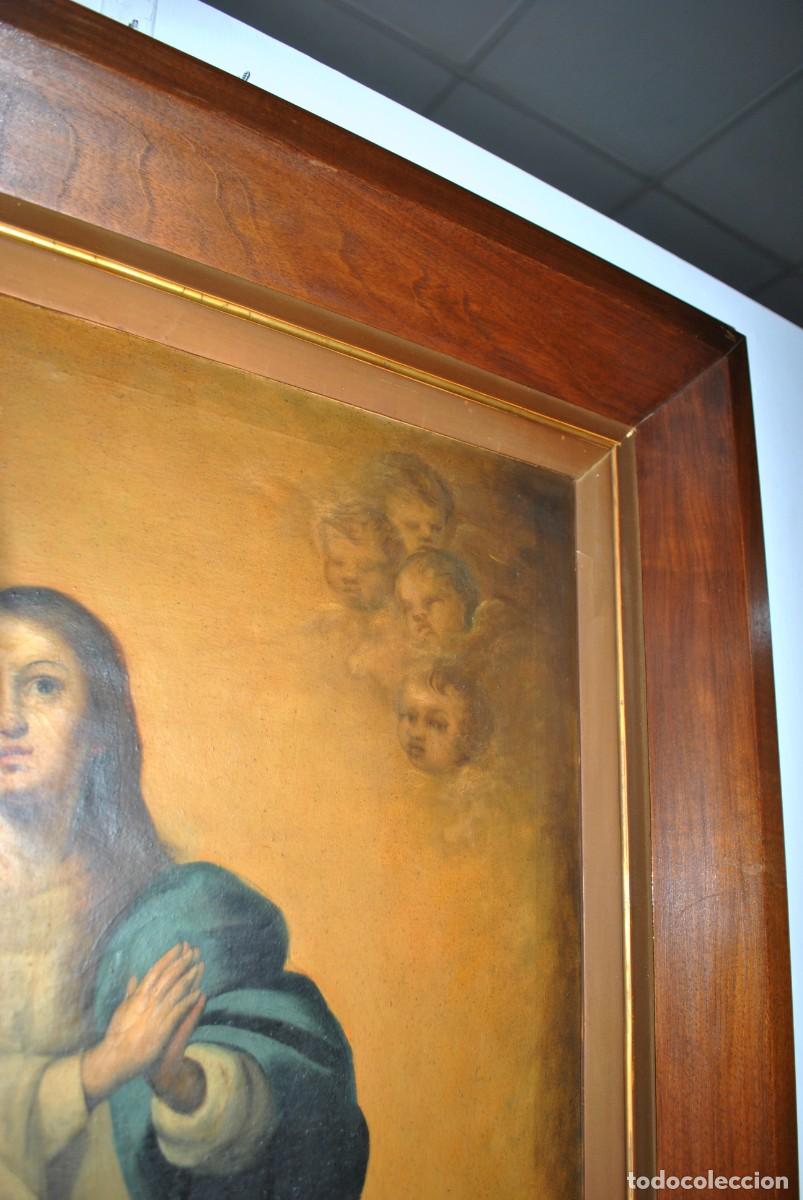 Antig&uuml;edades: Cuadro &oacute;leo religioso Inmaculada - Foto 7