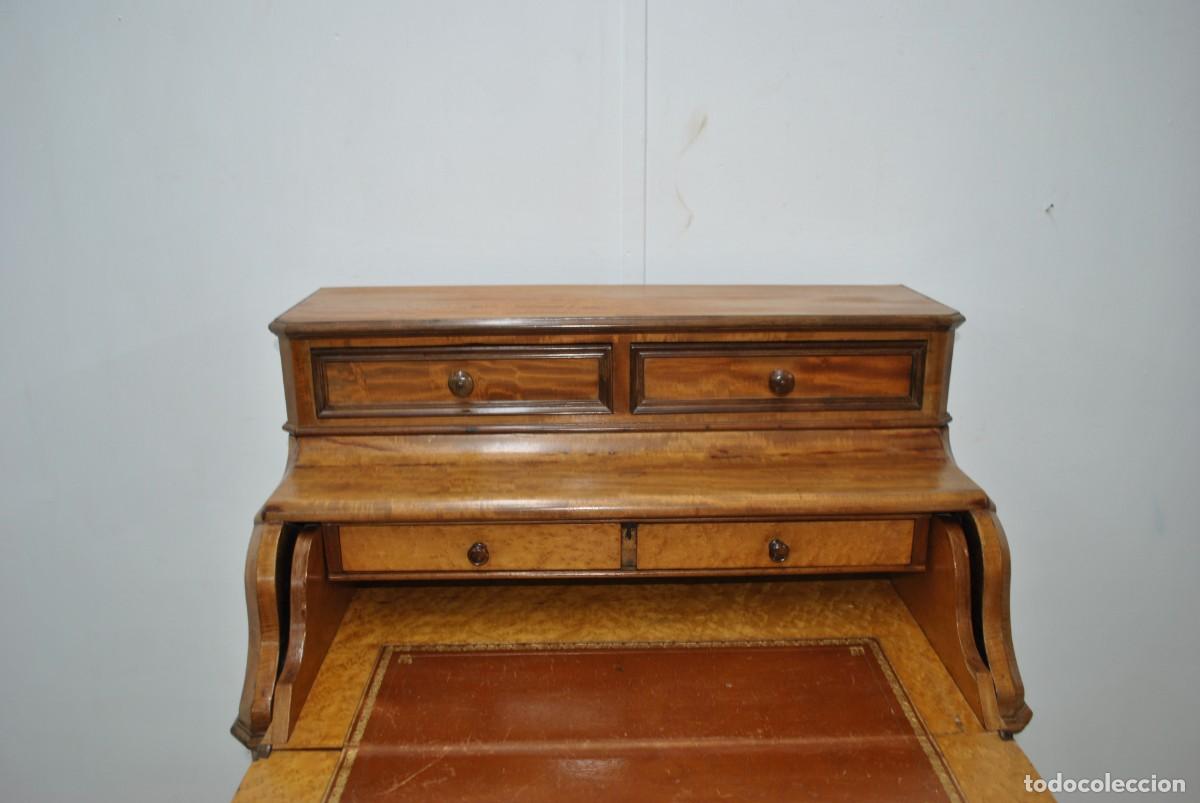 Antig&uuml;edades: Mueble escritorio bureau con persiana - Foto 4