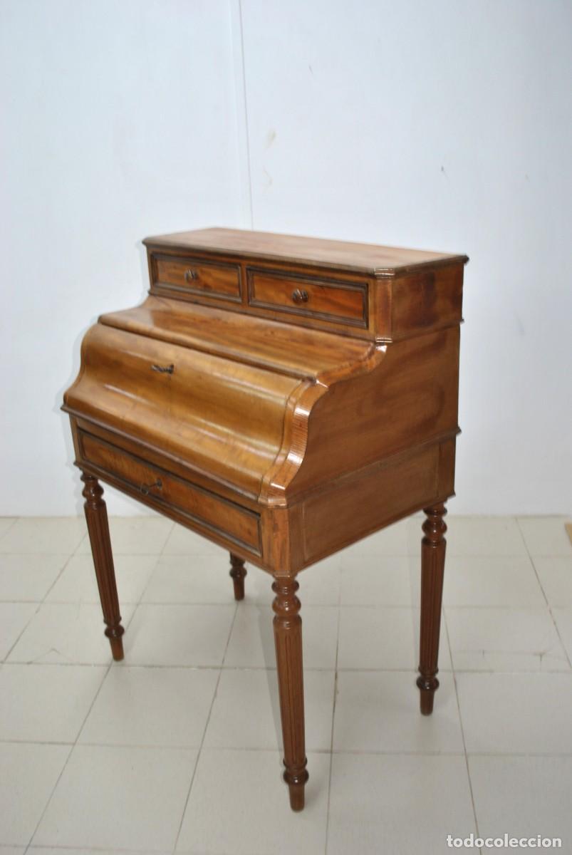 Antig&uuml;edades: Mueble escritorio bureau con persiana - Foto 10